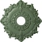 Ekena Millwork Riley Ceiling Medallion (Fits Canopies up to 4 5/8"), 18"OD x 3 1/2"ID x 1 1/2"P, Athenian Green CM18RLAGF - alternate 1